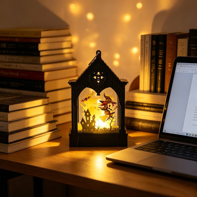 Mini lampe de nuit d'Halloween décorative à piles Halloween