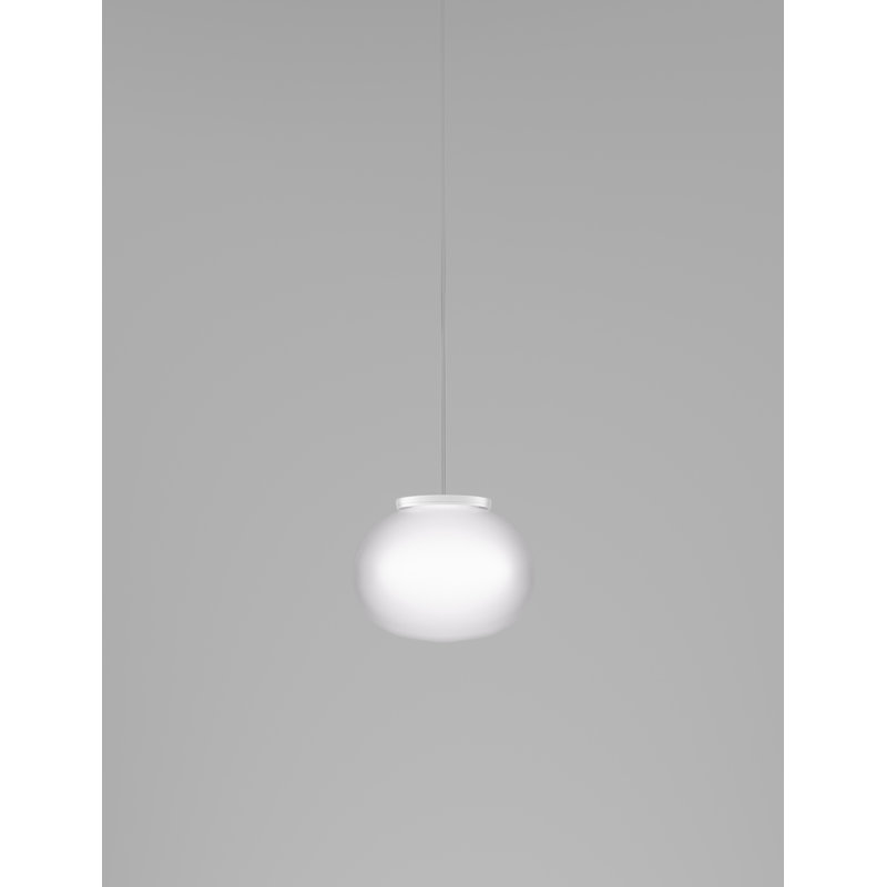 Lucciola Suspension P White Matt Satin Nickel E26 Ul, 84" H x 7" W x 7" D