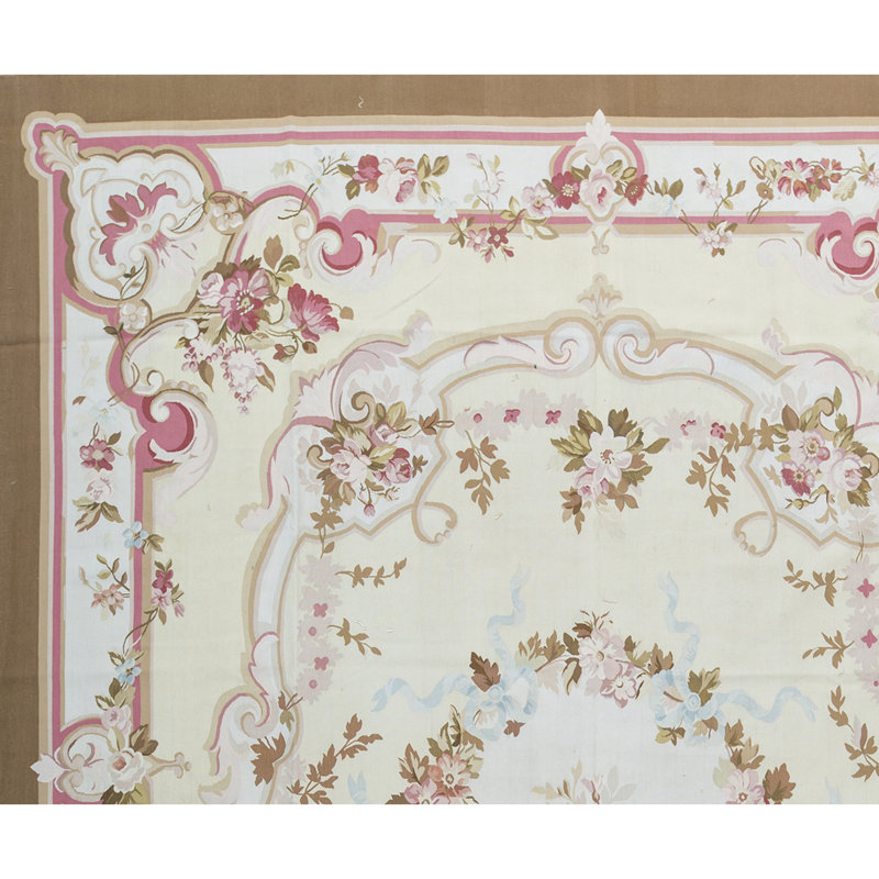 Aubusson Renaissance Handmade Wool Oriental Area Rug