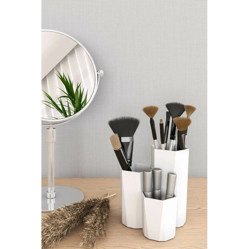 Organisateur de maquillage, Blanc
