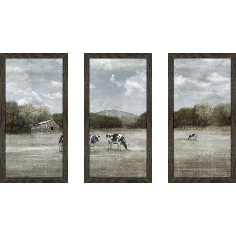 Country Satisfaction par Nan - Reproduction de photo encadrée, L 52,5 po x H 33,5 po x P 1 po