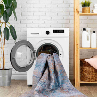 Yellow Washable Area Rug