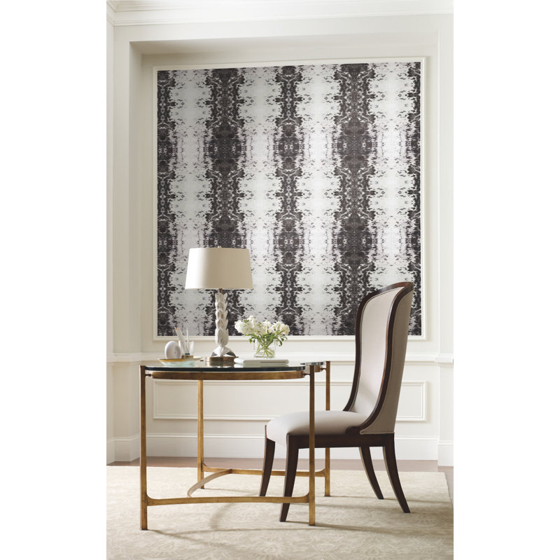 Abstract Peel & Stick Wallpaper Roll, Black