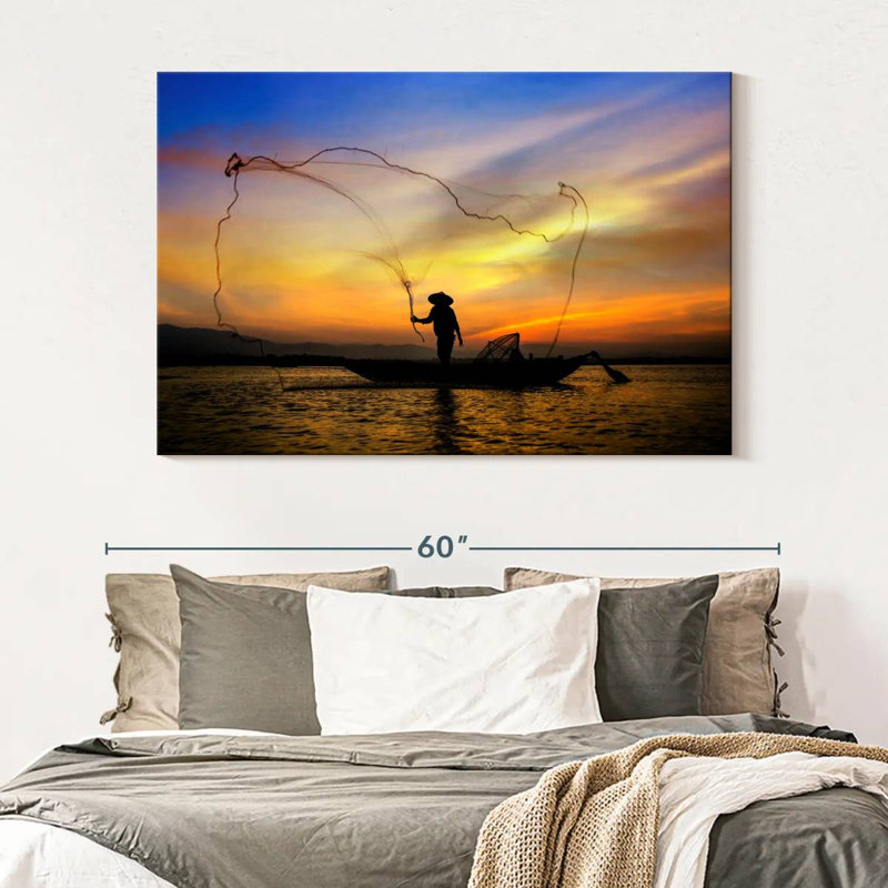 Filet de pêche Senne Fisherman, H 34 po x l 51 po
