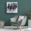 Art mural sur toile tendue - "RACE EST SUR" par Allayn Stevens pour décoration de salon, de chambre à coucher ou de bureau - 14 x 14