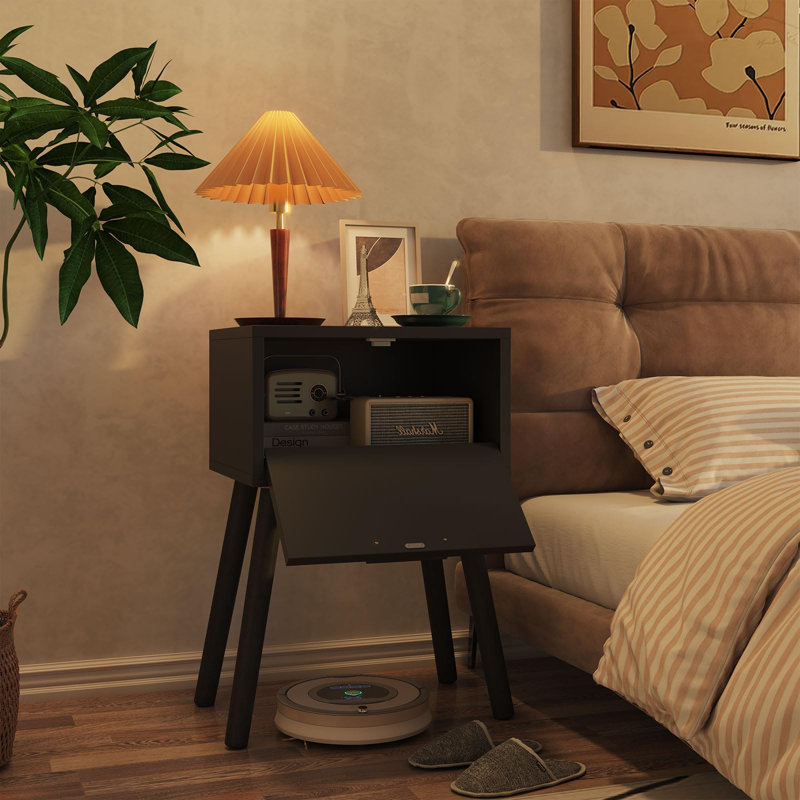 Andjela End Table, Black