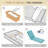 Aoodor Outdoor 3" Chaise Lounge Seat Cushion with Ties Set of 2-740249303