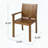 Acacia Wood Dining Chairs with Slat Back, Set of 2