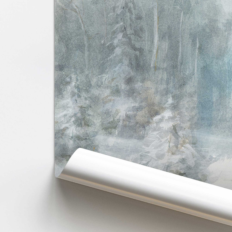Imprimé sérénité «Snowy Woodland», Sans cadre, H 8 po x l 10 po