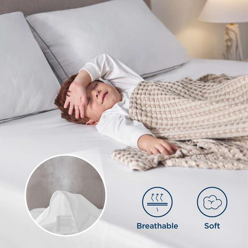 Housse de protection pour matelas à fermeture à glissière, Twin