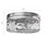 Plafonnier encastré 12 po - 3 lumières nickel brossé moderne en métal et verre-107080389