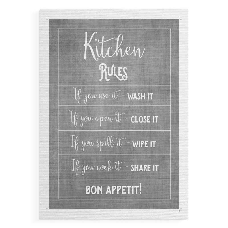 Bon appétit - impression sur toile seulement - non encadrée, H 12 po x l 8 po