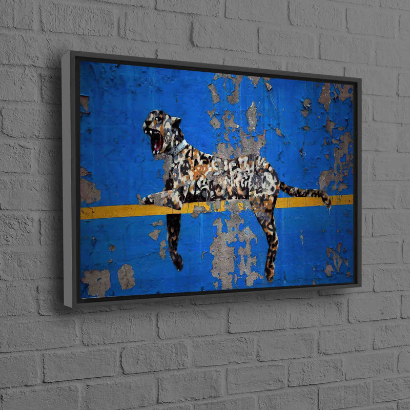 Print on Canvas, 70 cm H x 100 cm W, Framed Print without Mat, Black