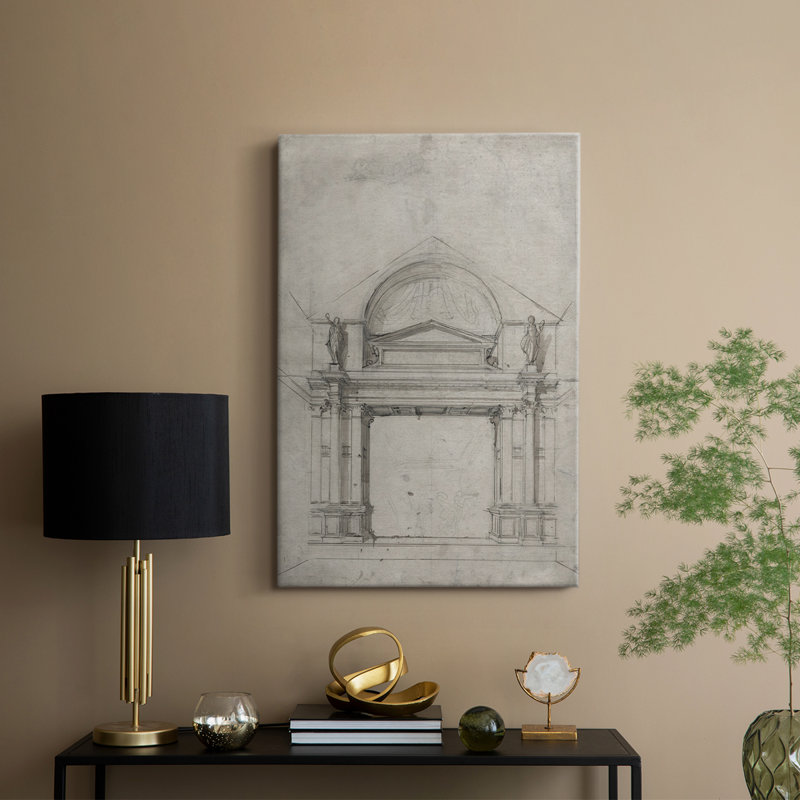 Croquis rétro XLI - galerie Cavas, H 36 po x l 24 po