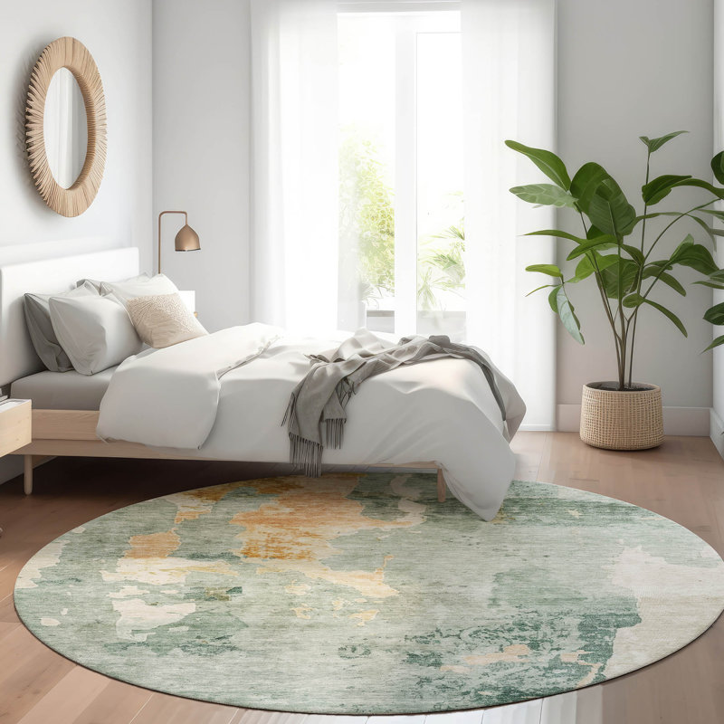 Tapis intérieur / extérieur bleu Stanley , 2 pi 6 po x 3 pi 10 po
