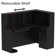 Alyiana L-Shaped Solid + Manufactured Wood Reception Desk with Filing Cabinet