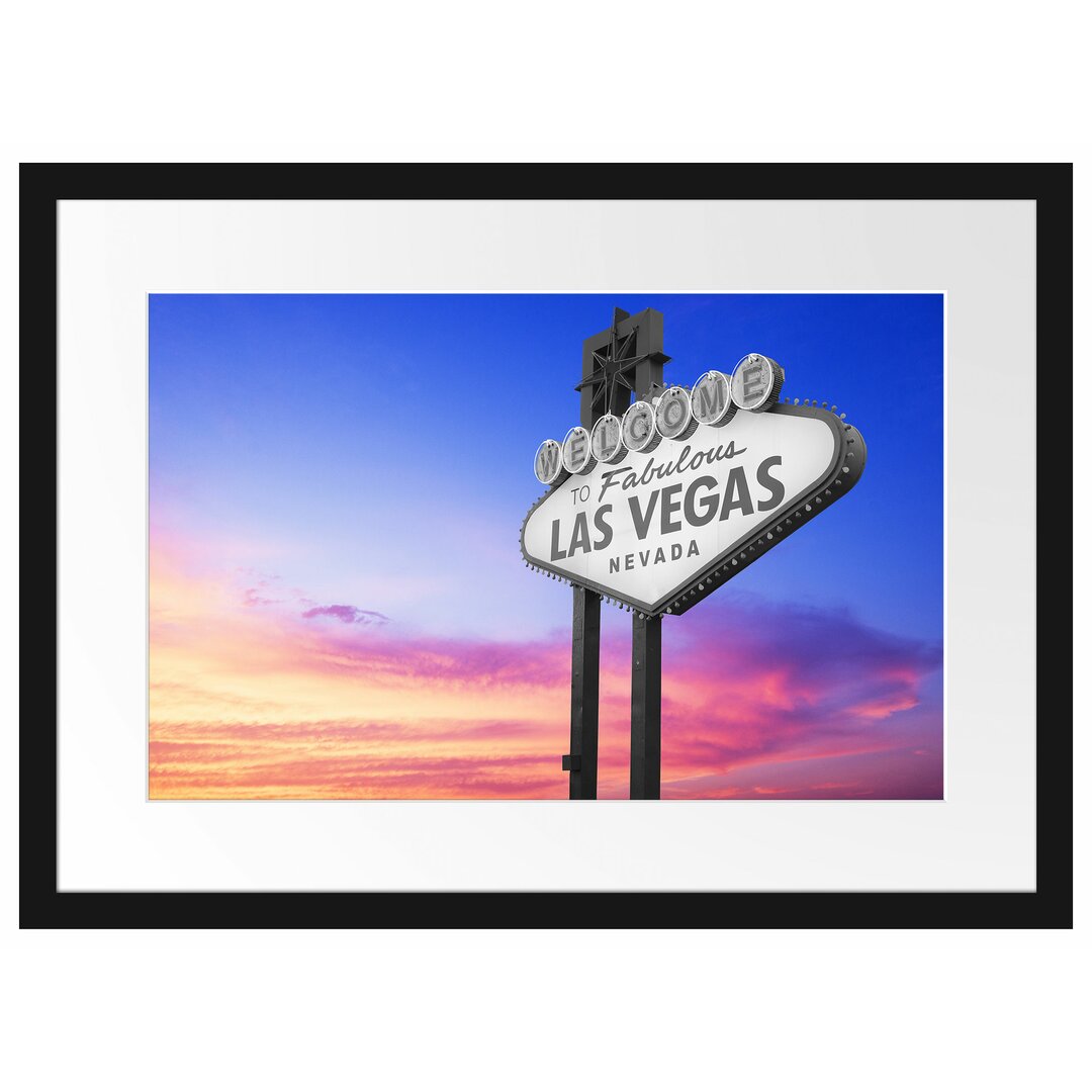 Gerahmtes Poster Tolles Las Vegas Schild