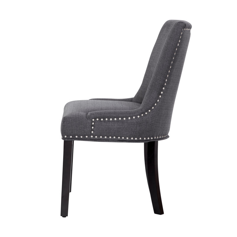 Olmo Craven Dining Chair with Nail Trim, Jennings Gray Goose