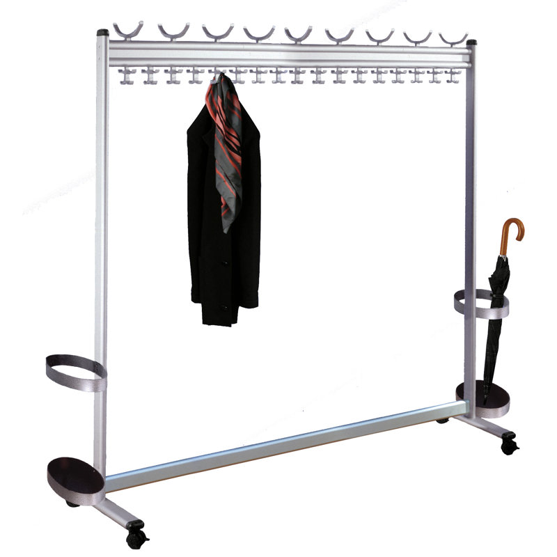 Multiline 180cm Adjustable Rolling Clothing Rack