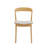 Brentten 18 " H Genuine Leather Upholstered Bamboo Solid Wood Side Chair