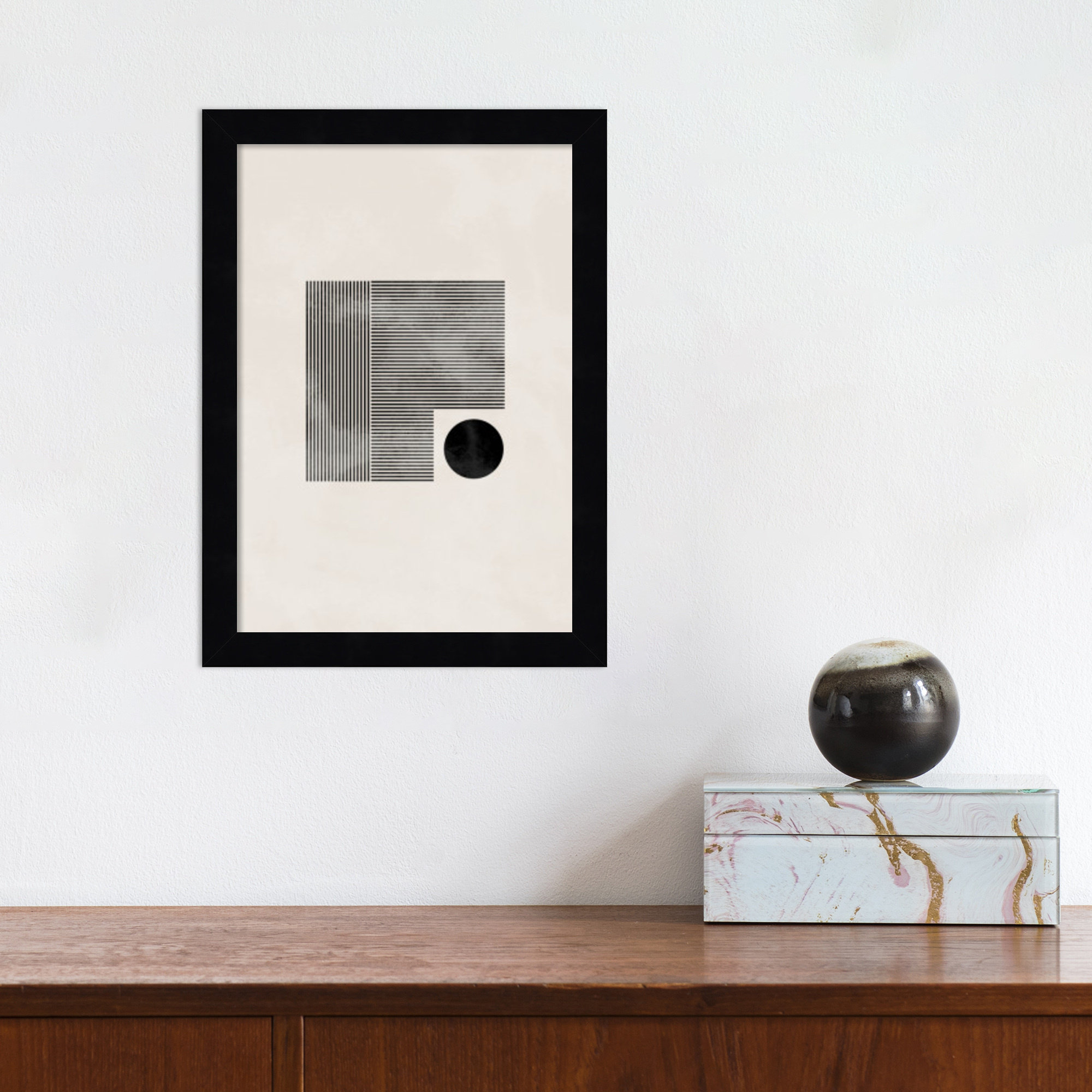 George Oliver Minimalist square by 1x Studio III Wood Framed Wall Art ...