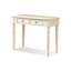 Un bureau rectangulaire blanc en bois massif de style américain avec tiroirs-114480984