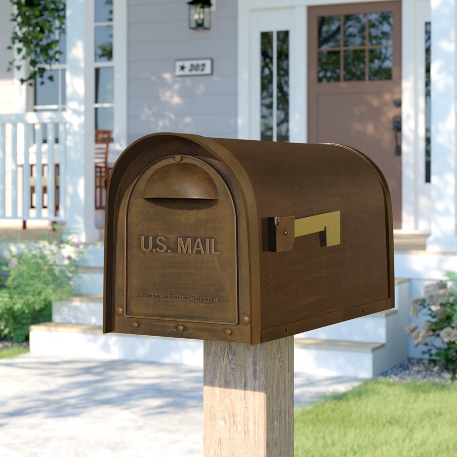 Baldwin 20 x 10 Aluminum Post Mounted Mailbox