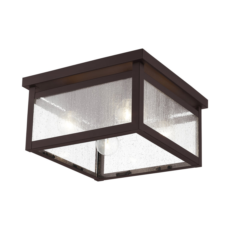 Amores Glass Flush Mount, Seeded Glass
