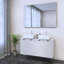 Ensemble de meuble-lavabo double 47,2 po avec plateau Lissia-1556880867