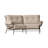 Terrace 82.5'' Wide Iron Loveseat with Cushions-43010749-26148286