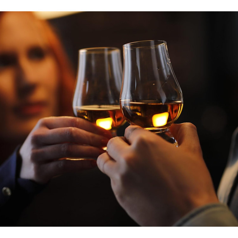 Verres à whisky en cristal, transparents