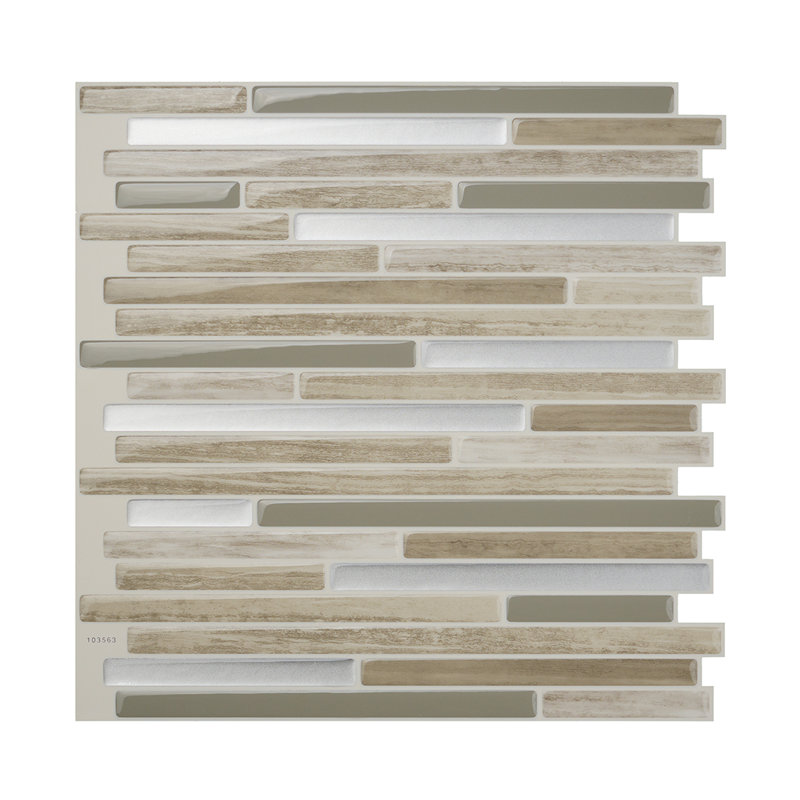 Carreau de dosseret en gel pelez et collez 10 po x 10 po (ensemble de 4)