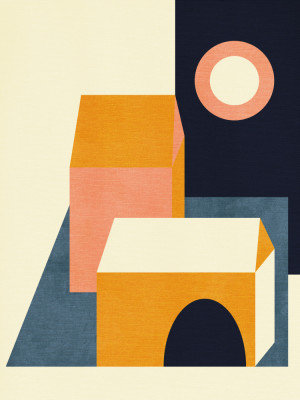 Rainbow Plus Shapes, 60.96 cm H x 91.44 cm W