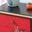 Hand-Painted Floral Cabinet with Spacious Top