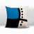 Turquoise / noir / blanc cassé