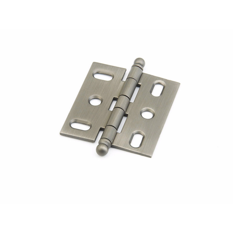 2.63'' x 0.75'' Metal Traditional Hinge, Antique Nickel