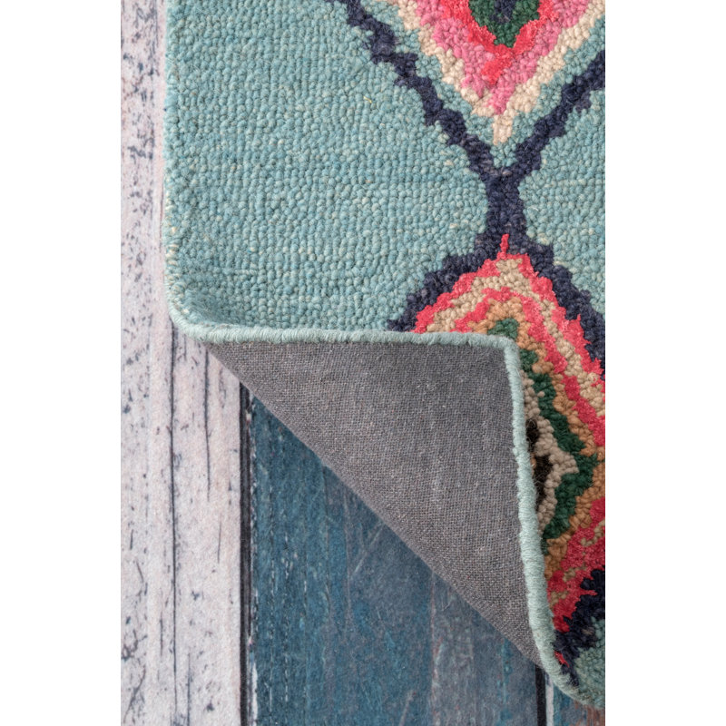 Tapis touffeté à la main Hager, Tapis de couloir 2 pi 6 po x 6 pi