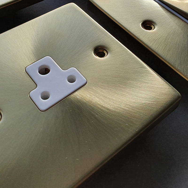 Satin Brass 13A Fused Ingot Connection Unit