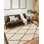 Tapis géométrique crème / gris anthracite Chris Loves Julia x Loloi Alice