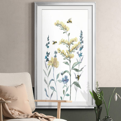 Bumble Bee Garden II - peinture encadrée