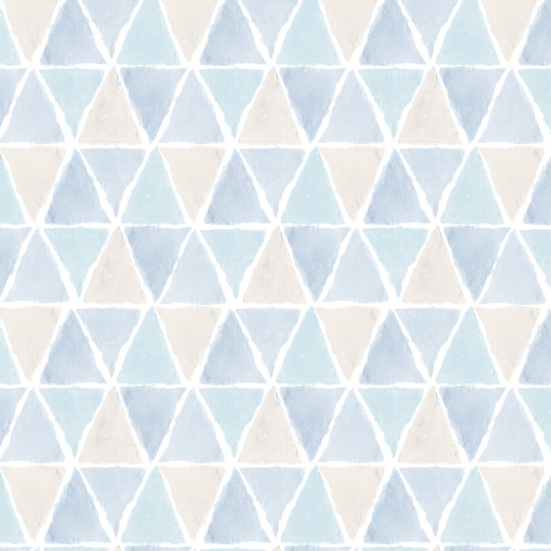 Shaftesbury 10m x 52.8cm Matte Paste the Wall Wallpaper Roll, Blue/Beige
