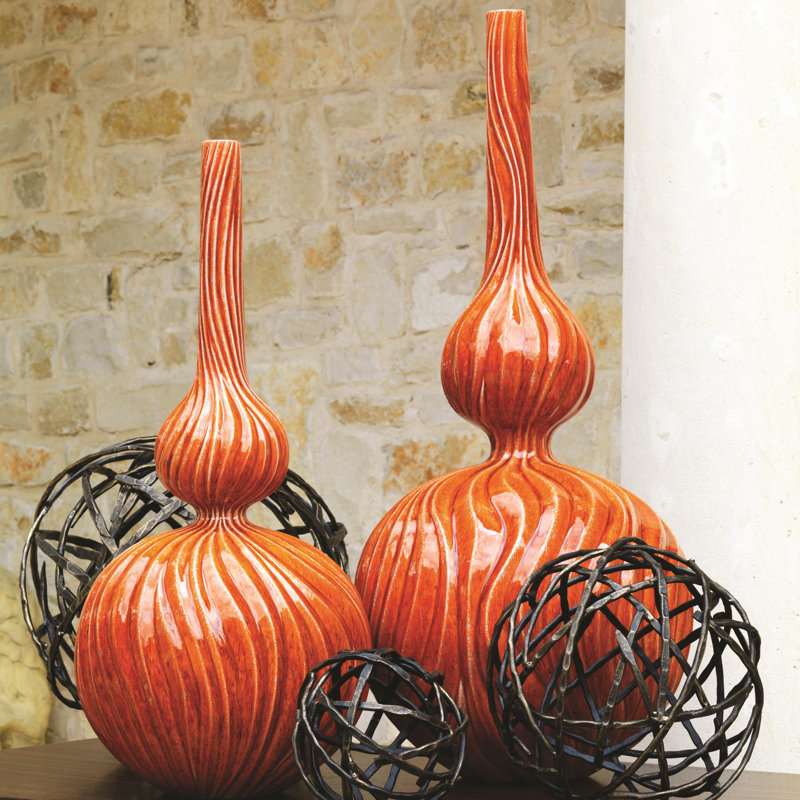 Magura Vase, 30" H x 13" W x 13" D, Snow