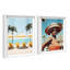 Yellow Spring Lounging Set of 2 Shadowbox Floating by Oliver Gal-616638447-616638443