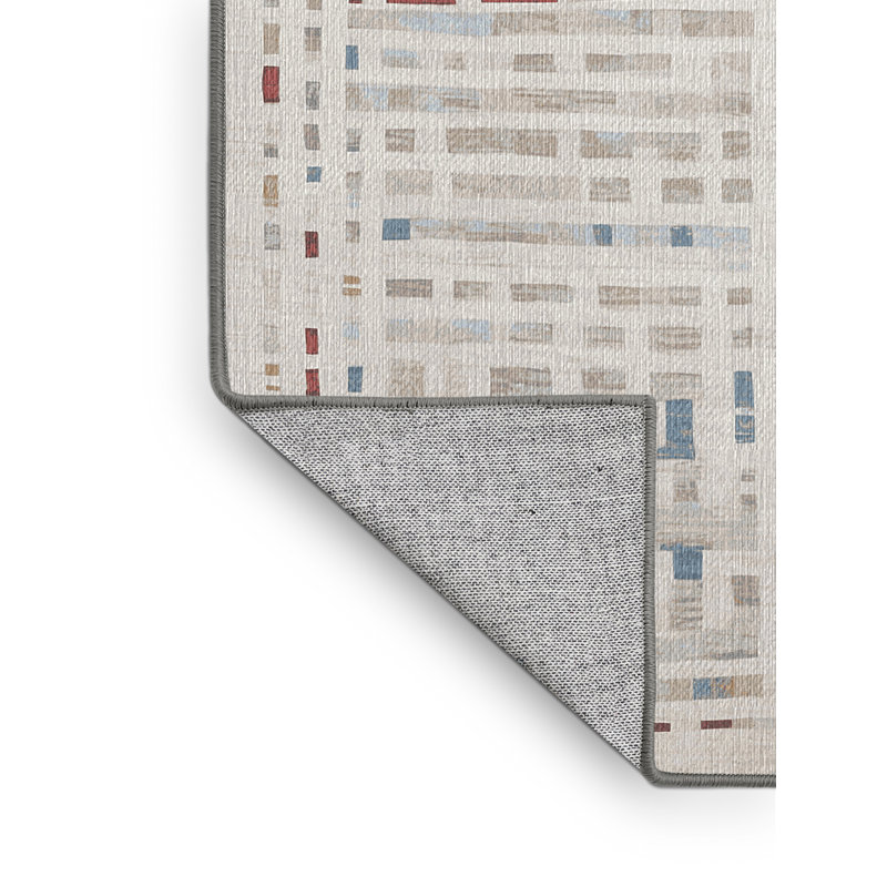 Machine Washable Gray Area Rug, Rectangle 6' x 9'