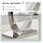Plouffe Glass Top Metal Base Dining Table-1324265956