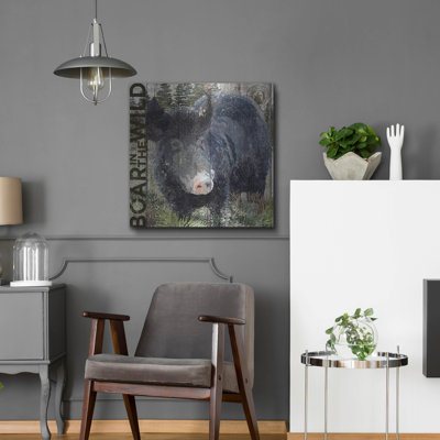  «Boar In The Wild» par Art Licensing Studio, art mural en métal, 24 po x 24 po