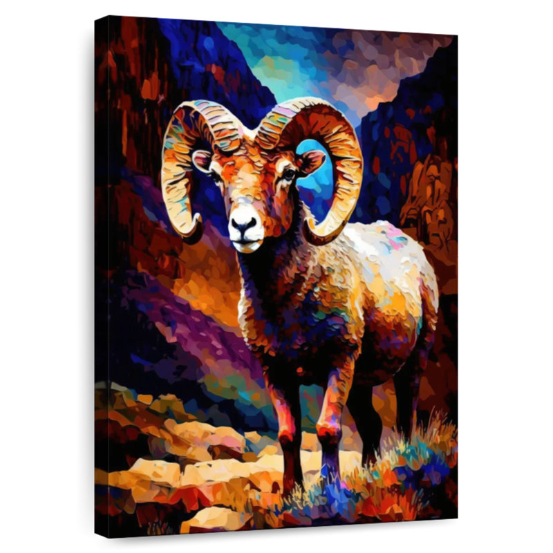 Bighorn Sheep I, 48" H x 32" W