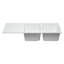 Évier de cuisine en granite 46 po x l 19,75 po