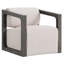 Leilani Outdoor Teak Swivel Lounge Chair