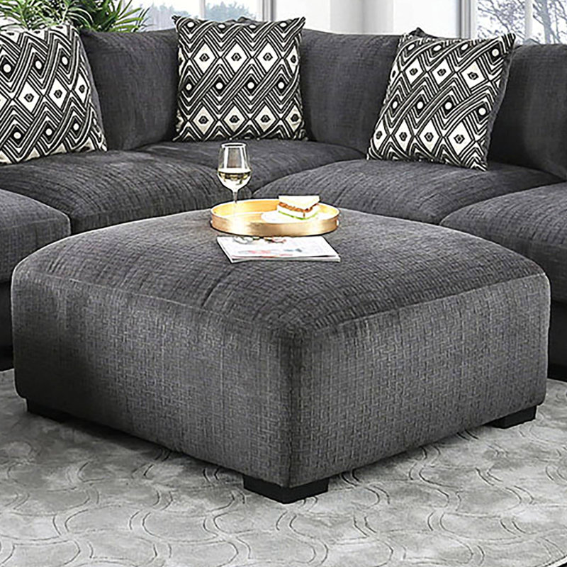 Repose-pieds carré en mousse à mémoire de forme contemporaine